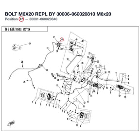 BOLT M6X20 REPL BY 30006-060020810 product image