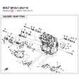 BOLT M10x1.25x110 product image