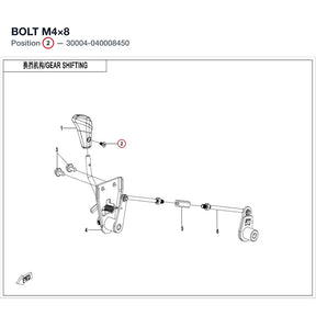 BOLT M4×8 product image