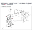 BOLT M8x30 - WHEN STOCK IS 0 THIS ITEM IS NO LONGER AVAILABLE product image