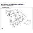 BOLT M5X14 - REPL BY 30006-050014810 product image