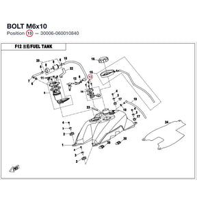 BOLT M6x10 product image