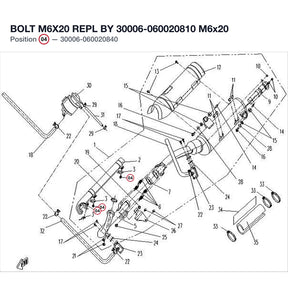 BOLT M6X20 REPL BY 30006-060020810 product image