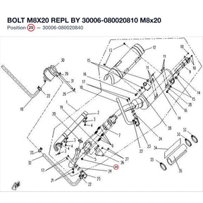 BOLT M8X20 REPL BY 30006-080020810 product image