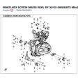 INNER HEX SCREW M8X50 REPL BY 30102-080050870 product image