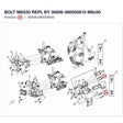 BOLT M8X50 REPL BY 30006-080050810 product image