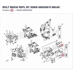 BOLT M8X50 REPL BY 30006-080050810 product image
