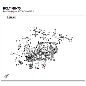 BOLT M8x75 product image