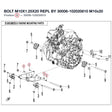 BOLT M10X1.25X20 REPL BY 30006-102020810 product image