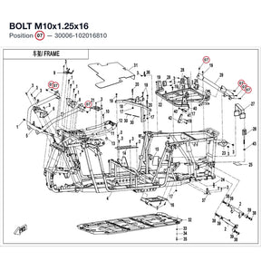 BOLT M10x1.25x16 product image
