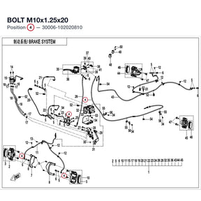 BOLT M10x1.25x20 product image