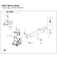 BOLT M10x1.25x25 product image