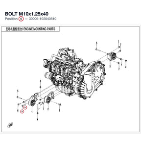 BOLT M10x1.25x40 product image