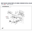 BOLT M10X1.25X40 REPL BY 30006-102040810 product image