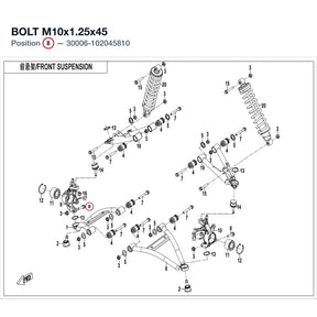 BOLT M10x1.25x45 product image