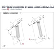 BOLT M10X1.25X65 REPL BY 30006-102065810 product image