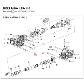 BOLT M10x1.25x110 product image