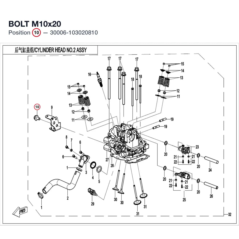 BOLT M10x20 product image