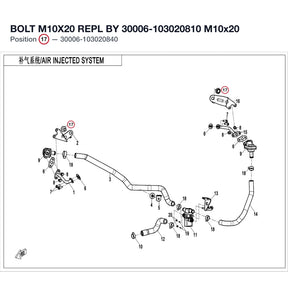 BOLT M10X20 REPL BY 30006-103020810 product image