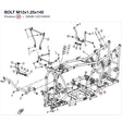BOLT M12x1.25x145 product image