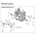 BOLT M12x1.25x180 product image