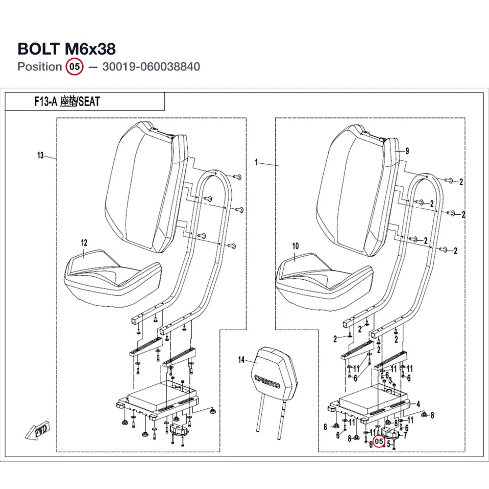 BOLT M6x38 product image