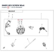 INNER HEX SCREW M5x8 product image
