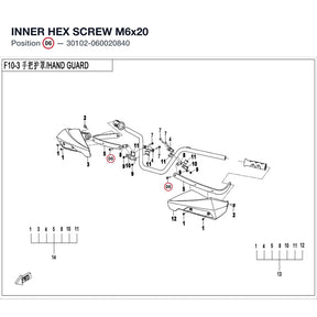 INNER HEX SCREW M6x20 product image