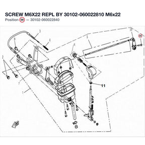 SCREW M6X22 REPL BY 30102-060022810 product image