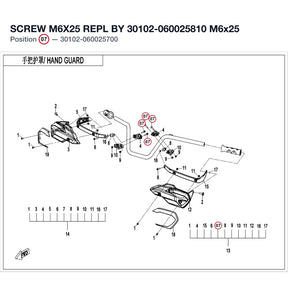 SCREW M6X25 REPL BY 30102-060025810 product image