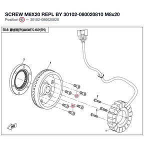 SCREW M8X20 REPL BY 30102-080020810 product image