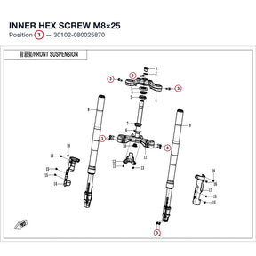 INNER HEX SCREW M8×25 product image