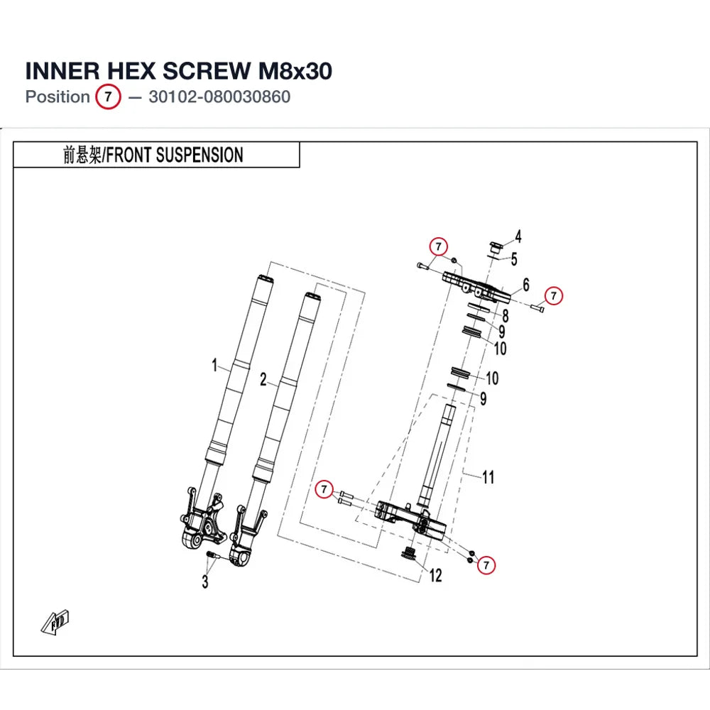 INNER HEX SCREW M8x30 product image
