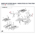 INNER HEX SCREW M8x35 - WHEN STOCK IS 0 THIS ITEM IS NO LONGER AVAILABLE product image