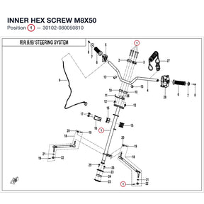 INNER HEX SCREW M8x50 product image