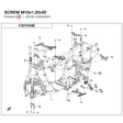 SCREW M10x1.25x20 product image