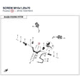 SCREW M10x1.25x70 product image