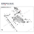 SCREW M12x1.25x120 product image