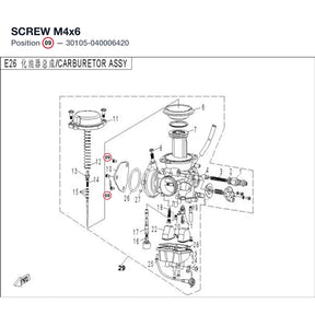 SCREW M4x6 product image