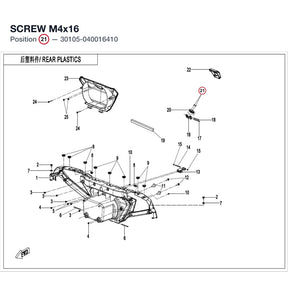 SCREW M4x16 product image