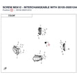 SCREW M5X12 - INTERCHANGEABLE WITH  30105-050012440 product image