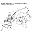SCREW M6X12 REPL BY 30105-060012410 product image