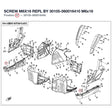 SCREW M6X16 REPL BY 30105-060016410 product image
