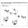 SELF-TAPPING SCREW - INTERCHANGEABLE WITH 30110-420130040 product image