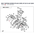 SELF-TAPPING SCREW ST4.8X13 REPL BY 30110-481130010 product image