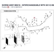 SCREW ASSY M6X16 - INTERCHANGEABLE WITH  30112-060016440 product image