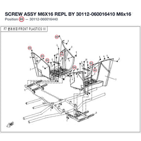 SCREW ASSY M6X16 REPL BY 30112-060016410 product image
