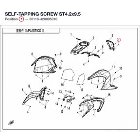 SELF-TAPPING SCREW ST4.2x9.5 product image