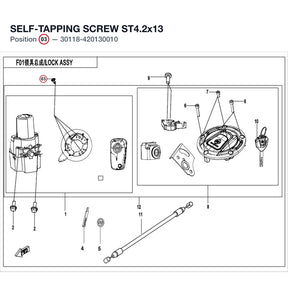 SELF-TAPPING SCREW ST4.2x13 product image
