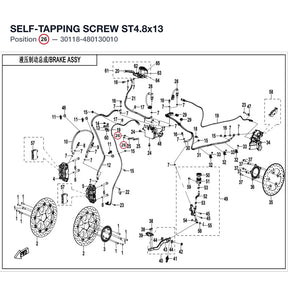 SELF-TAPPING SCREW ST4.8x13 product image